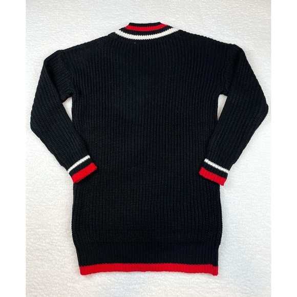 Striped Chunky Knit Sweater Mini Dress - Picture 9 of 16